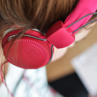 Girl with Headphones